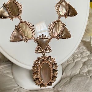 Kendra Scott EUC brown mother of Pearl Havana